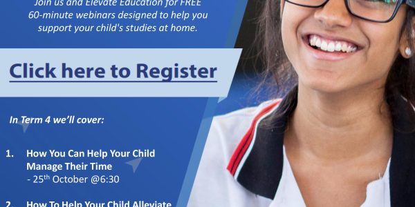 Upcoming webinar for parents – How to Help Your Child Alleviate Stress