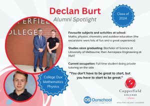 Copperfield College Alum - Declan Burt