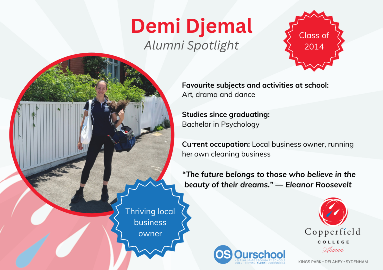 Copperfield College Alum - Demi Djemal