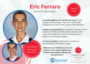 Copperfield College Alum - Eric Ferraro