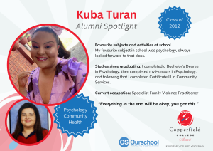 Copperfield College Alum - Kuba Turan