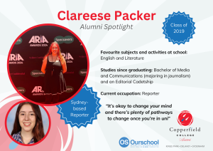 Copperfield College Alum - Clareese Packer