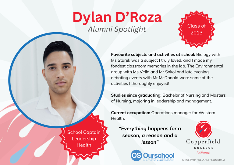 Copperfield College Alum - Dylan D'Roza
