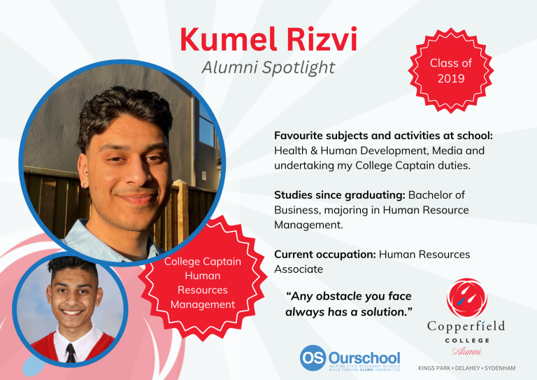 Copperfield College Alum - Kumel Rizvi